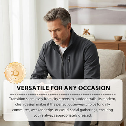 Men's Lightweight Reversible Stand Collar Jacket