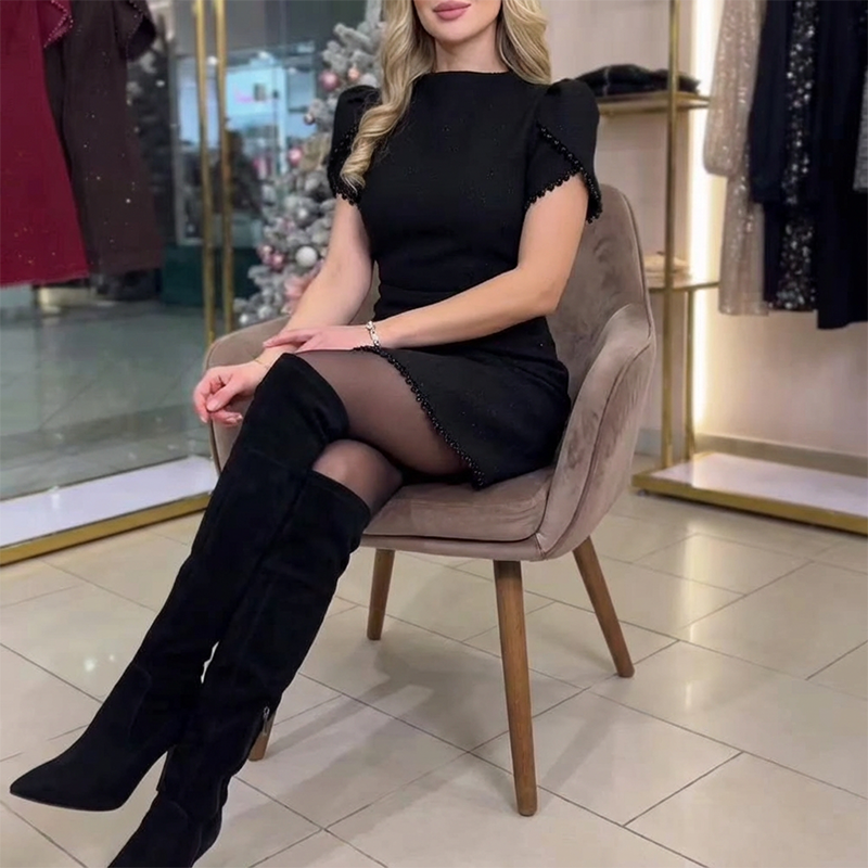 🎁2026 New Arrivals 50% OFF💥Elegant Short Sleeve A-Line Dress