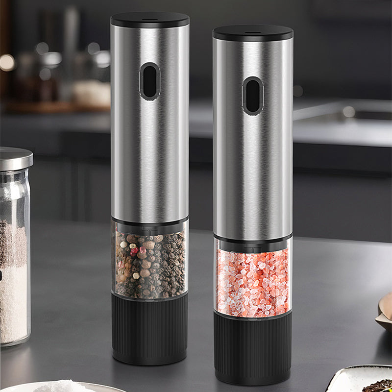 Electric Pepper & Salt Grinder Set