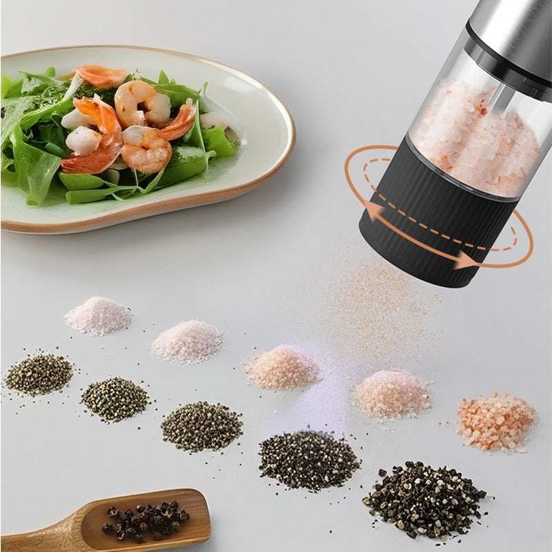 Electric Pepper & Salt Grinder Set