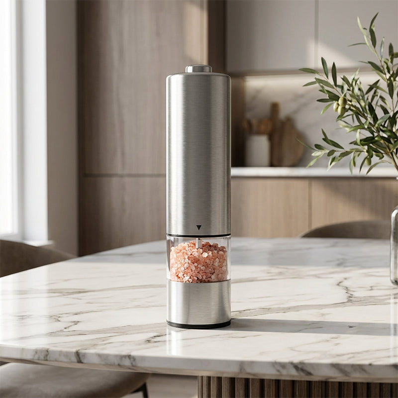 Electric Pepper & Salt Grinder Set