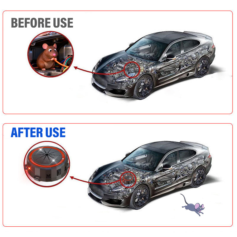 Ultrasonic Rodent Repeller for Car & Indoor