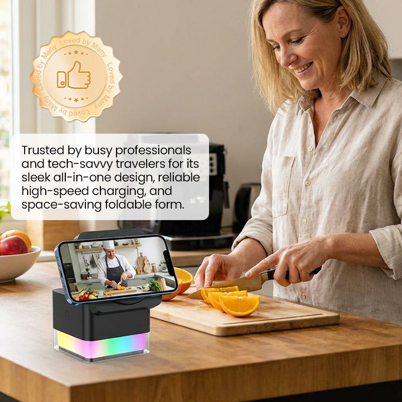 3-in-1 Foldable Magnetic Wireless Charging Station