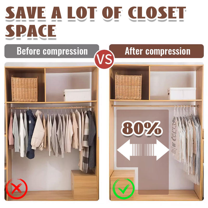 📢📢49%  OFF !! ⏰Hanging Vacuum Storage Bags