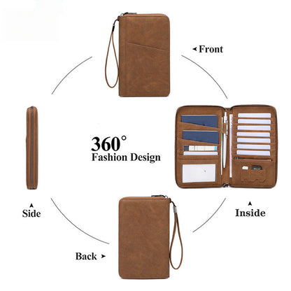 RFID Blocking Travel Passport Wallet