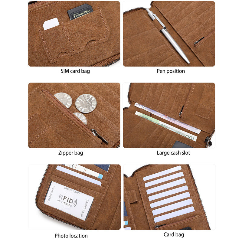 RFID Blocking Travel Passport Wallet