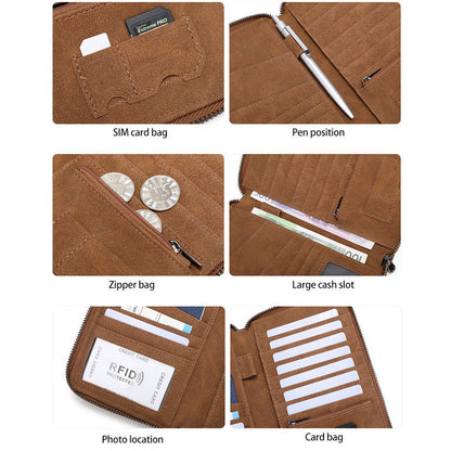 RFID Blocking Travel Passport Wallet