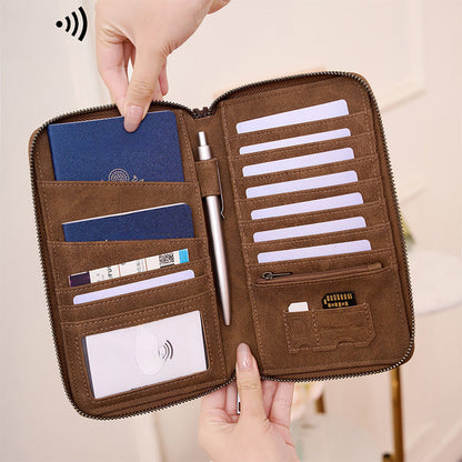 RFID Blocking Travel Passport Wallet