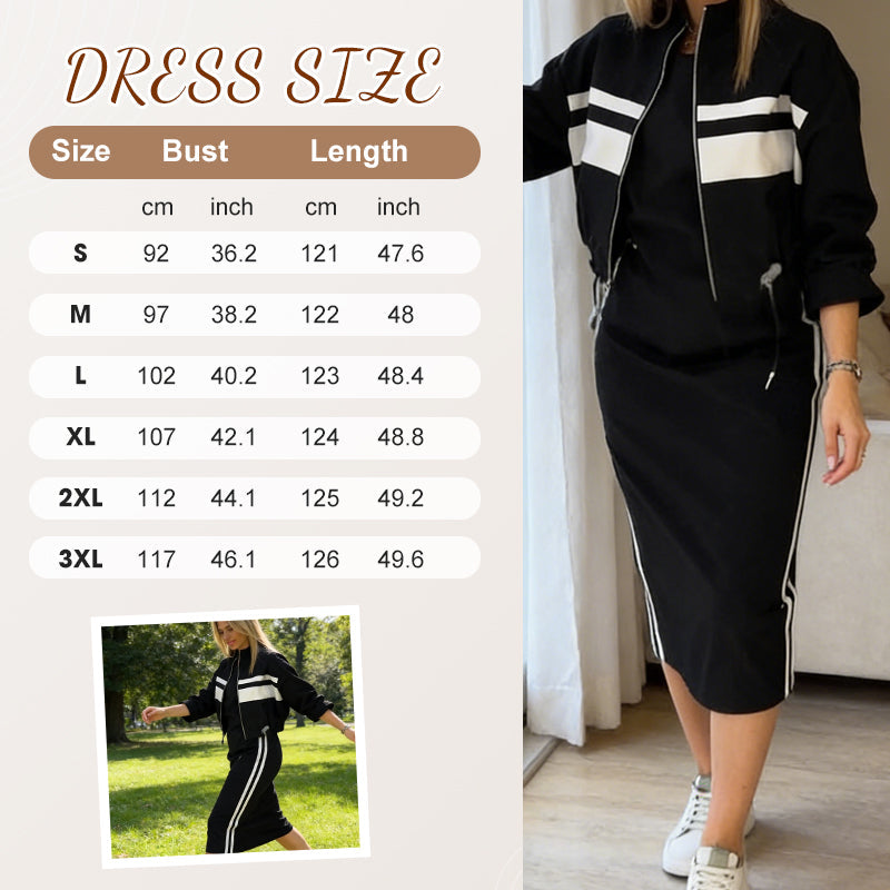Women’s Bomber Jacket & Bodycon Skirt Set