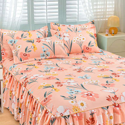 🛏️ 49% OFF NOW! 🎀 3-Piece Ruffled Bed Skirt Set – Elegant Design, Easy Fit & Complete Coverage 🛌