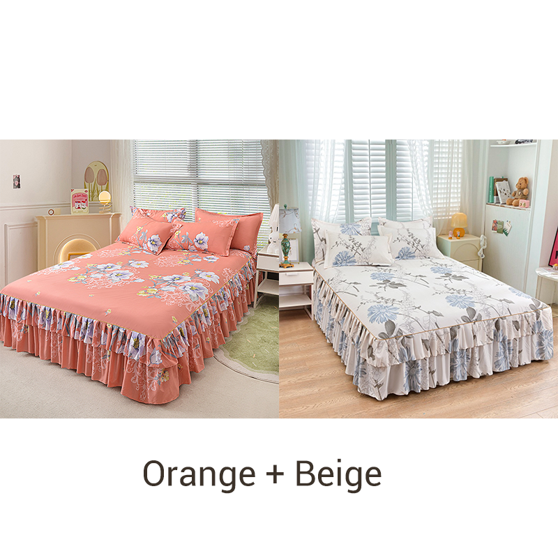 🛏️ 49% OFF NOW! 🎀 3-Piece Ruffled Bed Skirt Set – Elegant Design, Easy Fit & Complete Coverage 🛌