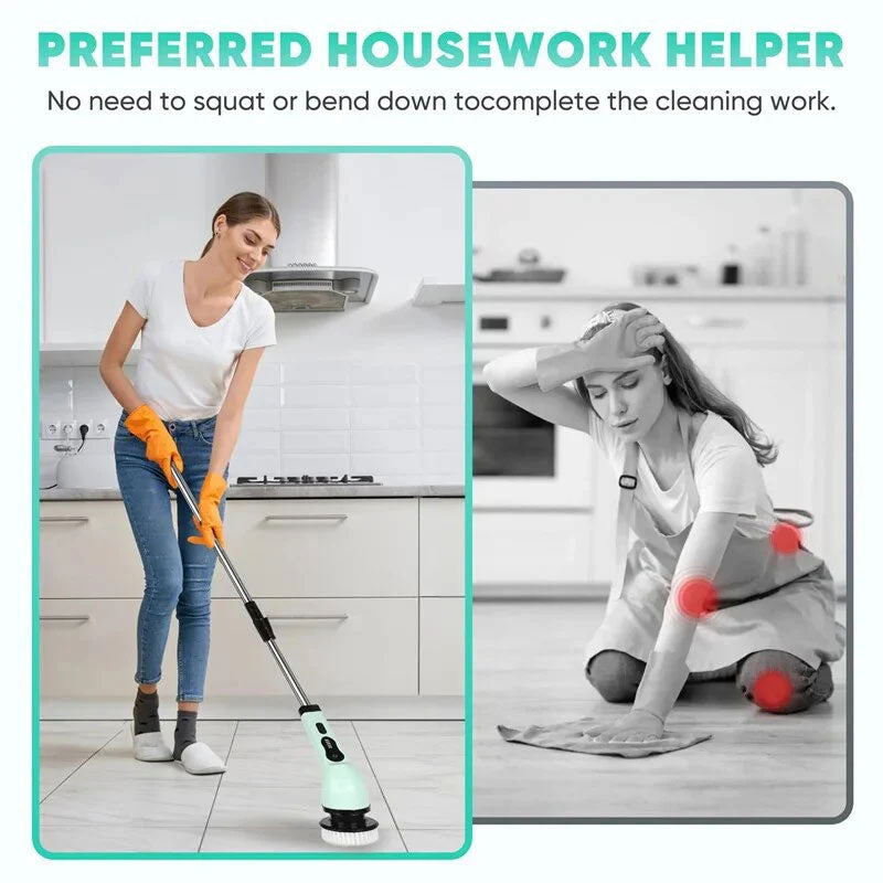 💐49% OFF ! Multifunctional Electric Brush – Goodbye Stubborn Stains 🔧💪【Special Price】