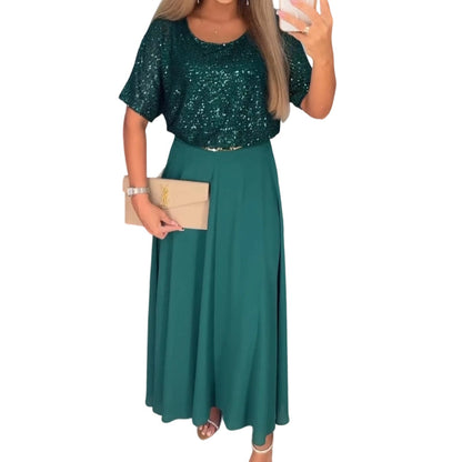 Women's High-Waist A-Line Midi Skirt