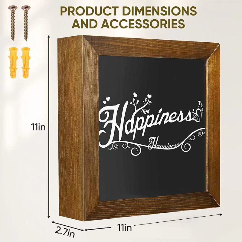 Wooden Wall-Mounted Hidden Storage Frame