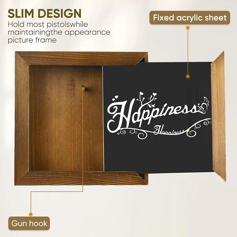 Wooden Wall-Mounted Hidden Storage Frame