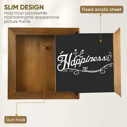 Wooden Wall-Mounted Hidden Storage Frame