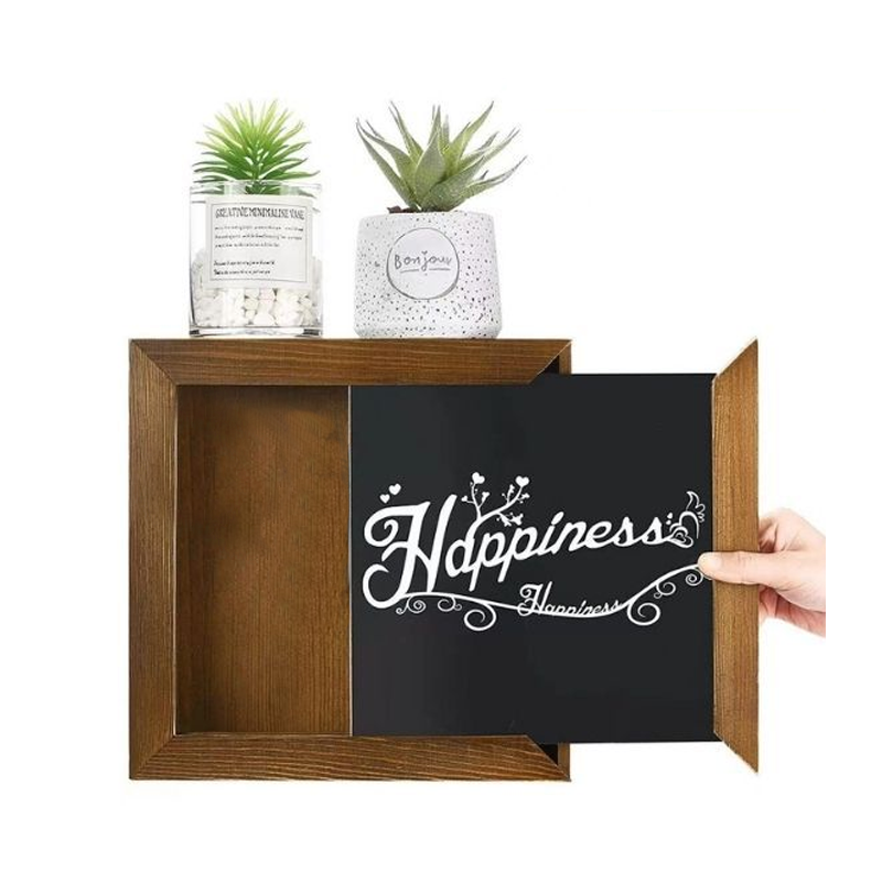 Wooden Wall-Mounted Hidden Storage Frame