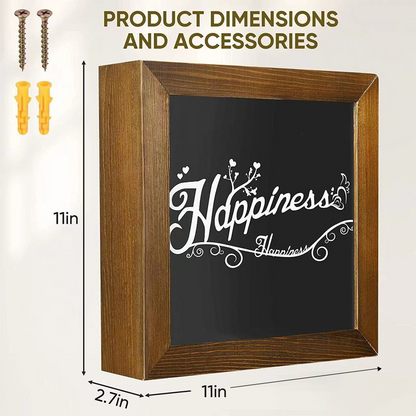 Wooden Wall-Mounted Hidden Storage Frame