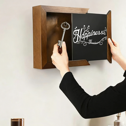 Wooden Wall-Mounted Hidden Storage Frame