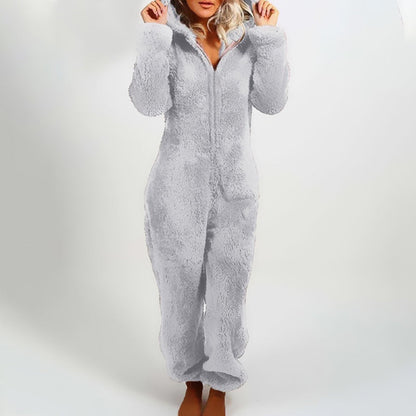 Ultra-Soft Hooded Onesie for Lounging