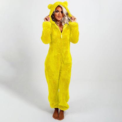 Ultra-Soft Hooded Onesie for Lounging