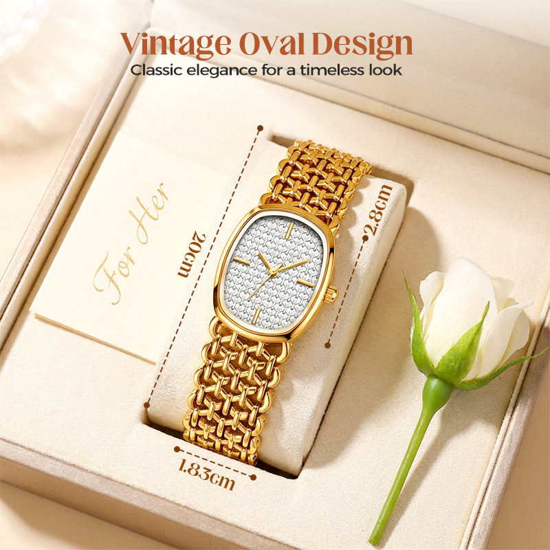 Elegant Woven Quartz Watch for Women