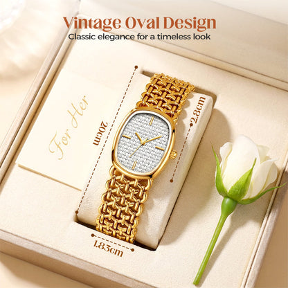 Elegant Woven Quartz Watch for Women