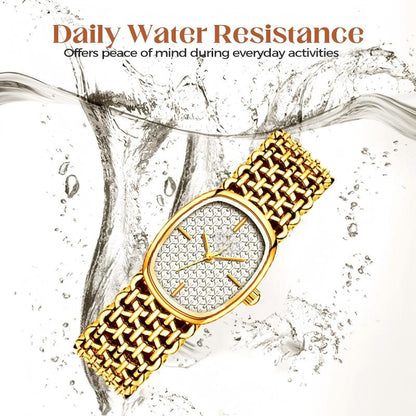 Elegant Woven Quartz Watch for Women
