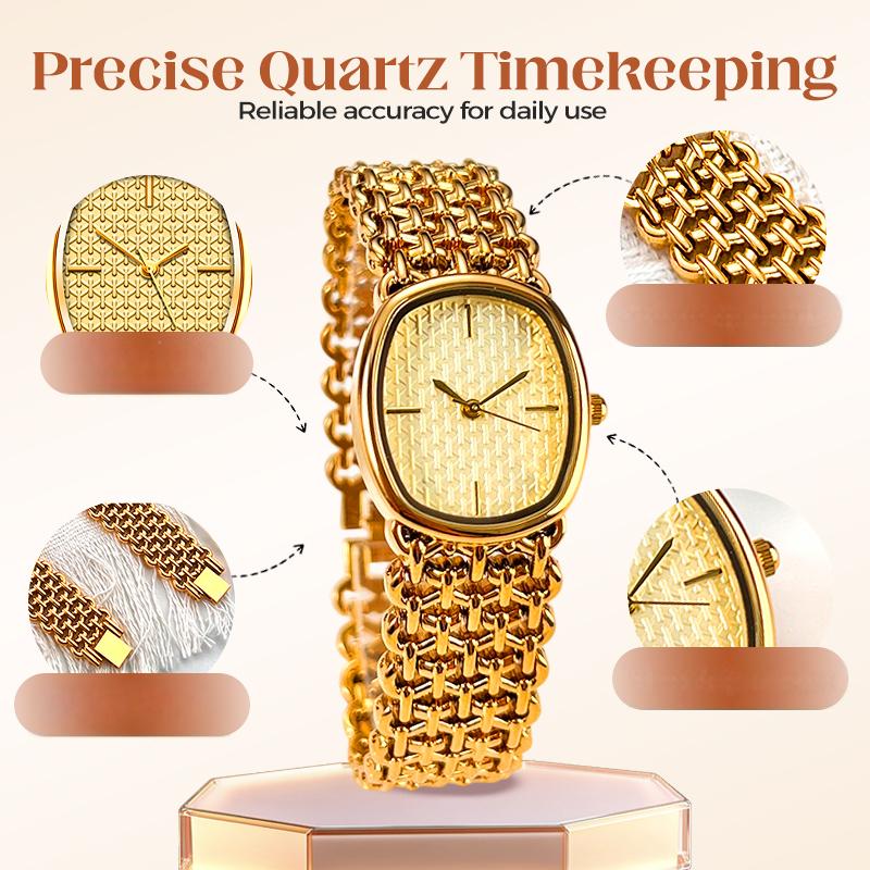 Elegant Woven Quartz Watch for Women