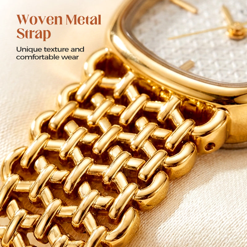 Elegant Woven Quartz Watch for Women