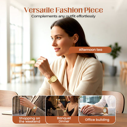 Elegant Woven Quartz Watch for Women