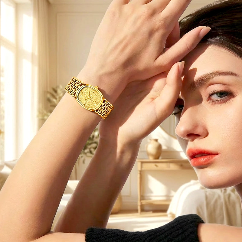 Elegant Woven Quartz Watch for Women