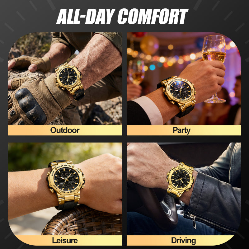 ✨🔥Men's Multifunction Waterproof Luminous Watch⌚