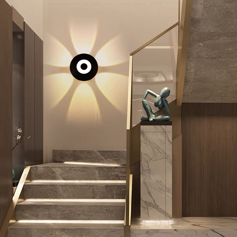 🔥Limited-time offer-Modern LED Wall Sconce with Geometric Light Effect