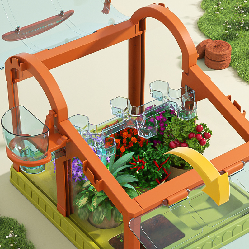 Children's Greenhouse Science Kit with LED Light