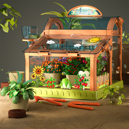 Children's Greenhouse Science Kit with LED Light