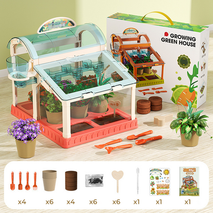 Children's Greenhouse Science Kit with LED Light