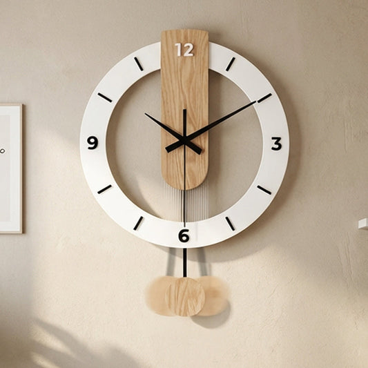 Modern Minimalist Swinging Pendulum Wall Clock