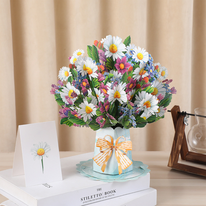 3D Pop-Up Flower Bouquet Card