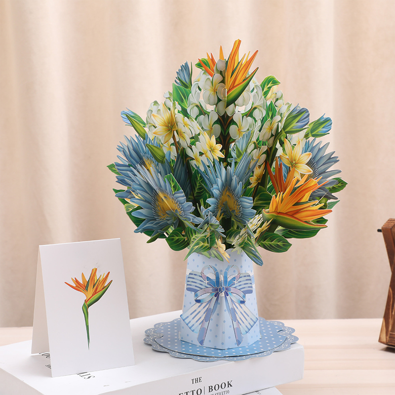 3D Pop-Up Flower Bouquet Card
