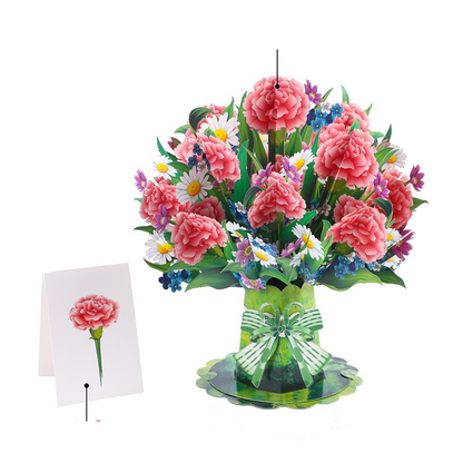 3D Pop-Up Flower Bouquet Card