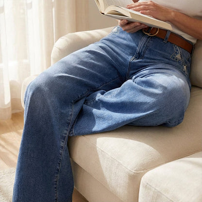 📢📢60%  OFF !! ⏰Women's Vintage High-Waist Wide-Leg Jeans