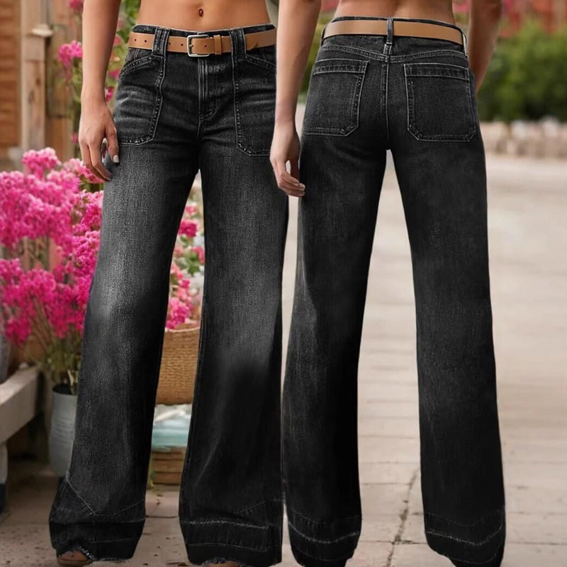 🎁2026 New Arrivals💥Women's Retro Flare Jeans with Pockets