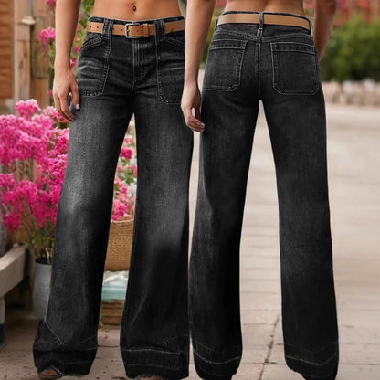 ✨🔥Women's Retro Flare Jeans with Pockets👖