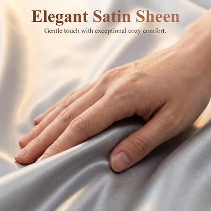 Solid Color Satin Flat Sheet