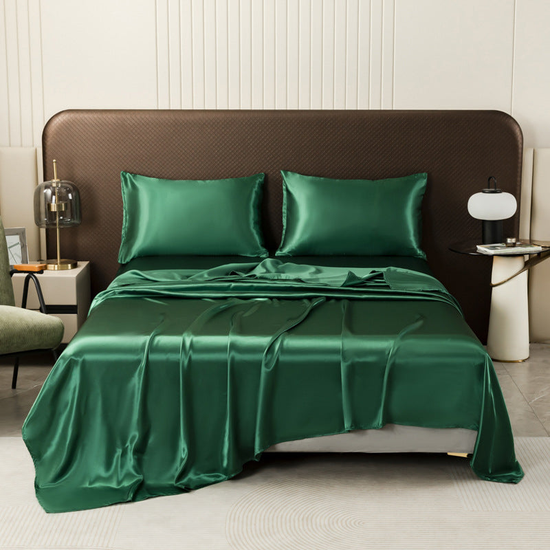 Solid Color Satin Flat Sheet