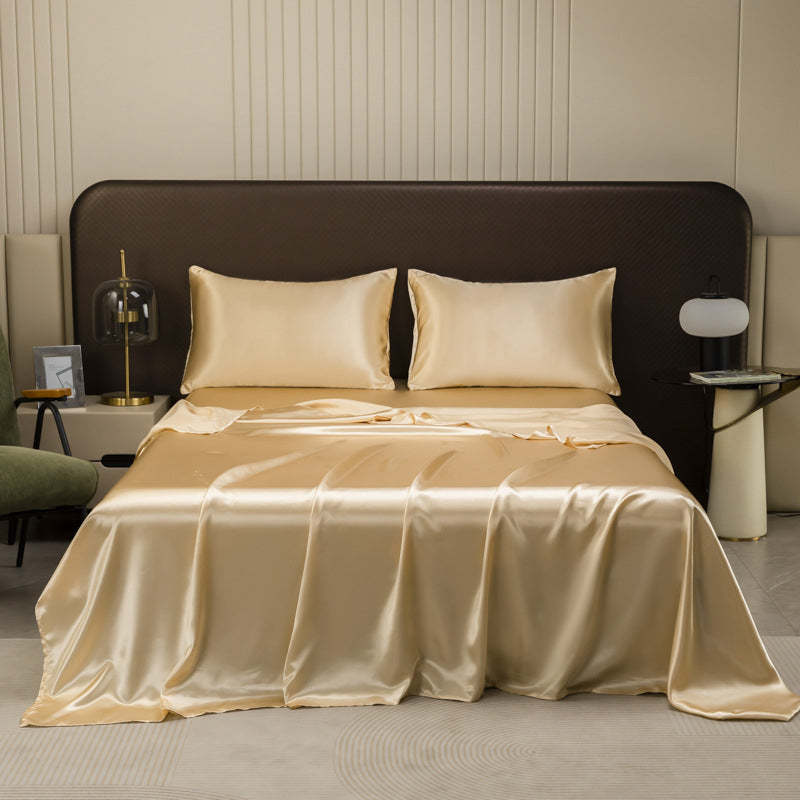 Solid Color Satin Flat Sheet