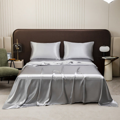 Solid Color Satin Flat Sheet