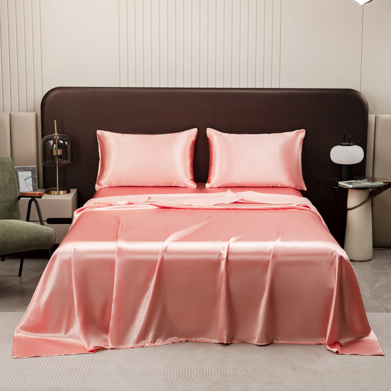 Solid Color Satin Flat Sheet