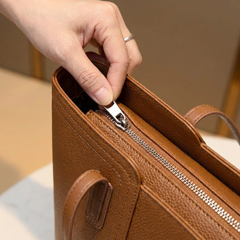 Women's Classic PU Leather Tote Bag